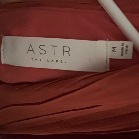 EUC | Astr the Label | Tie Waist Pleated Dress in “Clay” | Size Medium - Picture 4 of 4